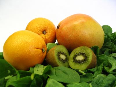 Frukt och spenat